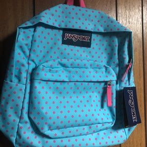 NEW Jansport Teal/ Aqua Backpack Bookbag Unisex